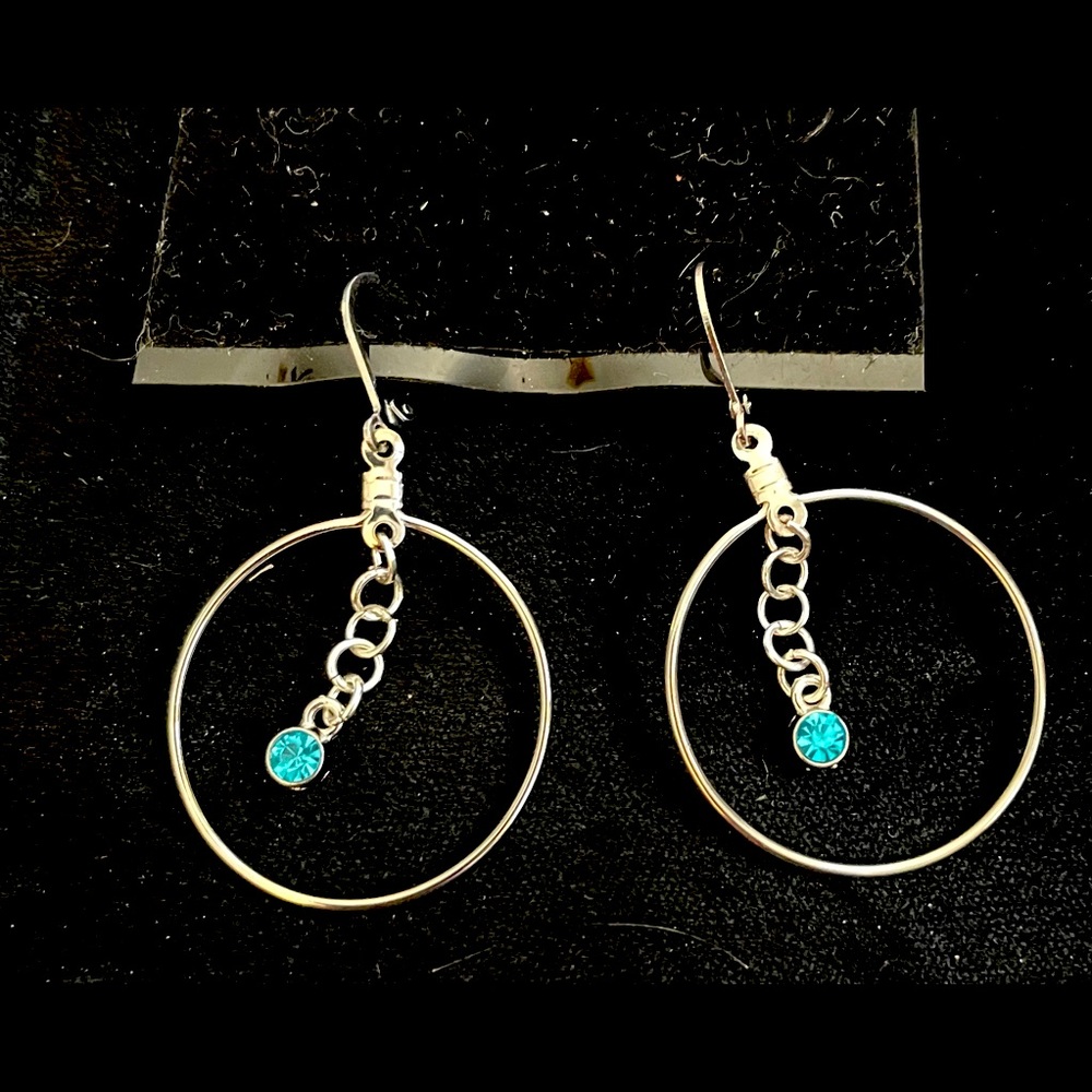 💎4 for $20💎 Handmade Silver Tone Rhinestone Earrings w Leverbacks